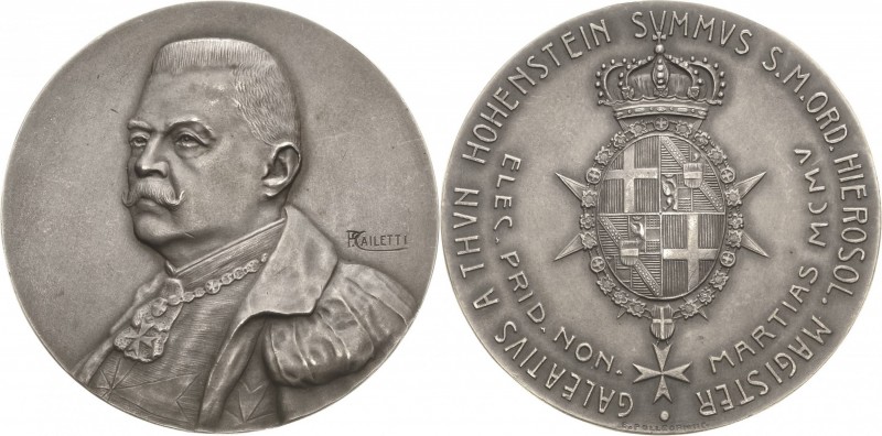 Medaillen
 Silbermedaille 1905 (Caletti) Auf die Wahl von Galeazzo von Thun-Hoh...