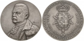 Medaillen
 Silbermedaille 1905 (Caletti) Auf die Wahl von Galeazzo von Thun-Hohenstein zum Großmeister des Johanniter Ordens. Bustbild halb links / W...