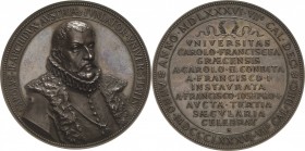 Medaillen
Graz Bronzemedaille 1886 (A. Scharff) 300-Jahrfeier der Karl-Franzens-Universität Graz. Brustbild von Erzherzog Karl II von Innerösterreich...