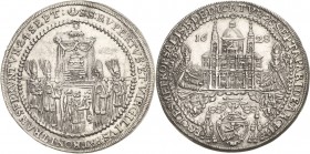 Geistlichkeiten - Salzburg
Paris Graf von Lodron 1619-1653 1/2 Taler 1628. Auf die Domweihe Zöttl 1438 Probszt 1167 Vorzüglich-prägefrisch