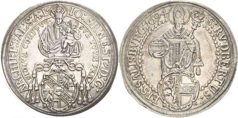 Geistlichkeiten - Salzburg
Johann Ernst von Thun und Hohenstein 1687-1709 Taler...