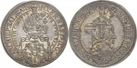 Geistlichkeiten - Salzburg
Johann Ernst von Thun und Hohenstein 1687-1709 Taler 1696. Zöttl 2168 Probszt 1800 Davenport 3510 Prachtexemplar. Prägefri...