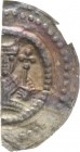 Hersfeld, Abtei
Heinrich IV. 1264-1267 Brakteat (geschnittener Hälbling), Herrenbreitungen Brustbild mit Krumm- und Kreuzstab über Bogen im doppelten...