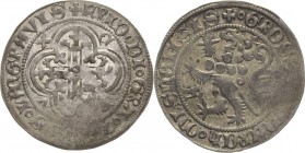 Sachsen, Haus Wettin, Groschenzeit
Markgraf Friedrich IV. der Streitbare 1381-1428 Fürstengroschen o.J. (1395/1396), Freiberg Mit Minuskel f und Ring...