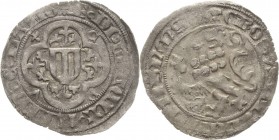 Sachsen, Haus Wettin, Groschenzeit
Kurfürst Friedrich II. von Sachsen, der Sanftmütige 1428-1464 Neuer Schockgroschen o.J. (1457/61), beidseitig Lili...