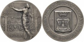 Anhalt-Orte
Bitterfeld Versilberte Bronzemedaille 1910 (unsigniert) Für hervorragende Leistungen - Gastwirtsgewerbe, Fach- und Kochkunstausstellung. ...
