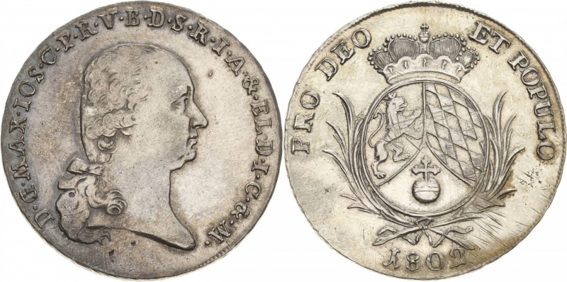 Bayern
Maximilian IV. Joseph 1799-1805 Taler 1802, München AKS 4 Kahnt 50 Daven...