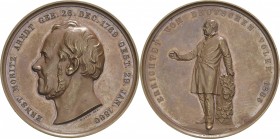 Bonn
 Bronzemedaille 1865 (A. Mertens/G. Loos) Errichtung des Denkmals zu Ehren von Ernst Moritz Arndt. Kopf nach links / Ansicht des Denkmals. 53,15...