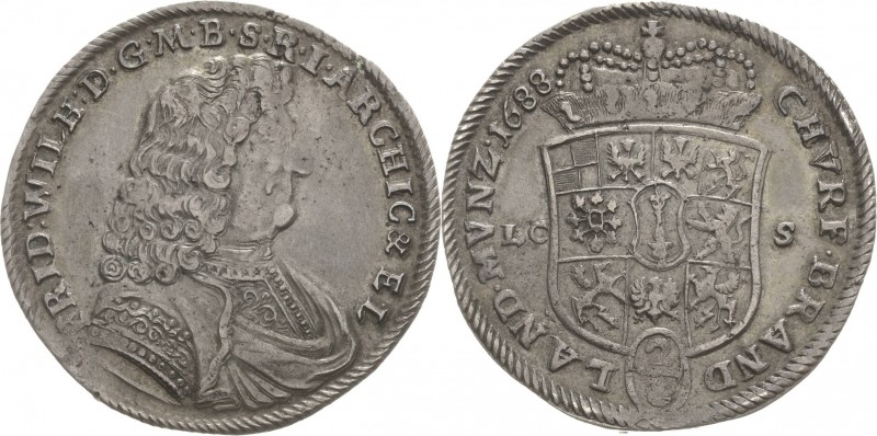 Brandenburg-Preußen
Friedrich Wilhelm, der große Kurfürst 1640-1688 2/3 Taler 1...