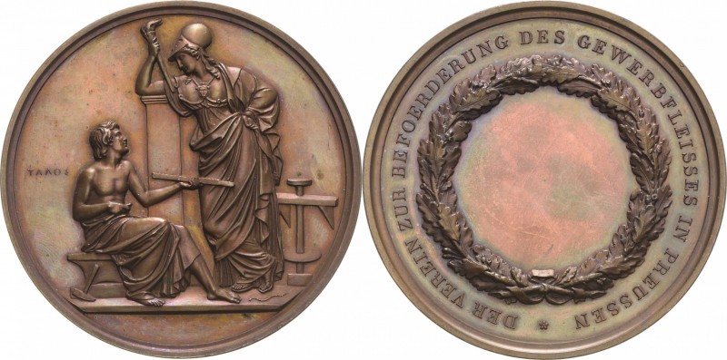 Brandenburg-Preußen
Friedrich Wilhelm III. 1797-1840 Bronzemedaille o.J. (H. F....