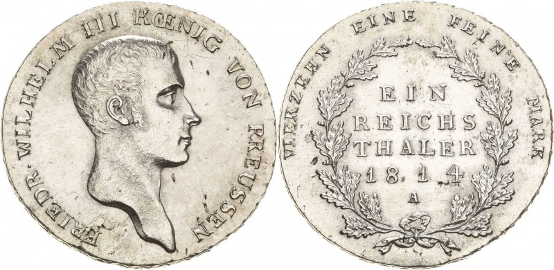 Brandenburg-Preußen
Friedrich Wilhelm III. 1797-1840 Taler 1814, A-Berlin Oldin...