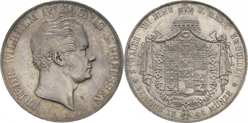 Brandenburg-Preußen
Friedrich Wilhelm IV. 1840-1861 Doppeltaler 1844, A-Berlin ...