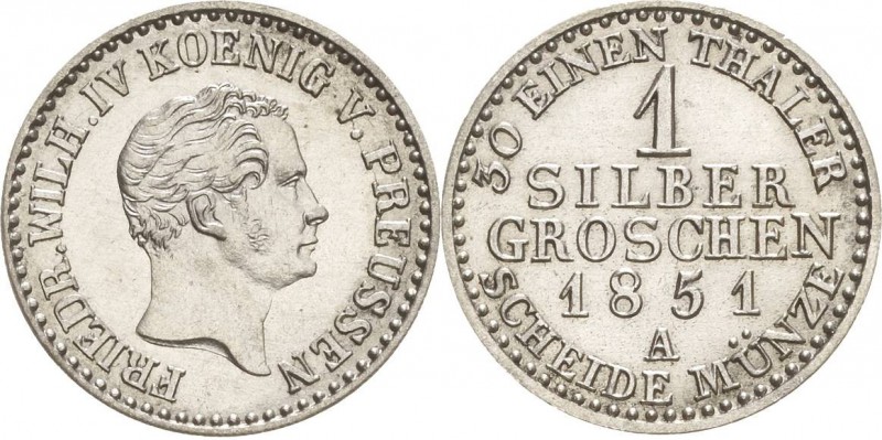 Brandenburg-Preußen
Friedrich Wilhelm IV. 1840-1861 Silbergroschen 1851, A-Berl...