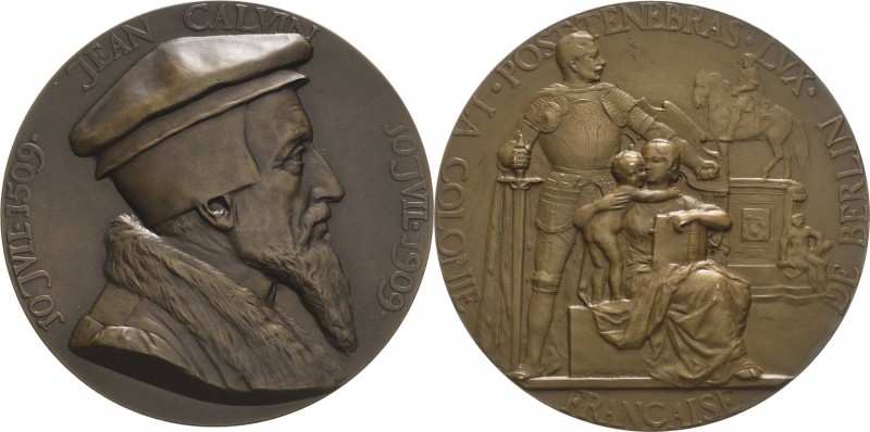 Brandenburg-Preußen
Wilhelm II. 1888-1918 Bronzemedaille 1909 (A.M. Wolff) 400....