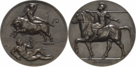Dresden
 Bronzemedaille 1914 (Georg Wrba/Glaser & Sohn) 150-jähriges Bestehen der Akademie der Bildenden Künste. Athena mit geschultertem Speer reite...