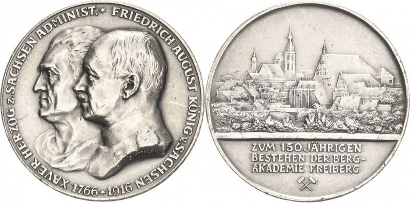 Freiberg
 Silbermedaille 1916 (F. Hörnlein) 150-jähriges Bestehen der Bergakade...