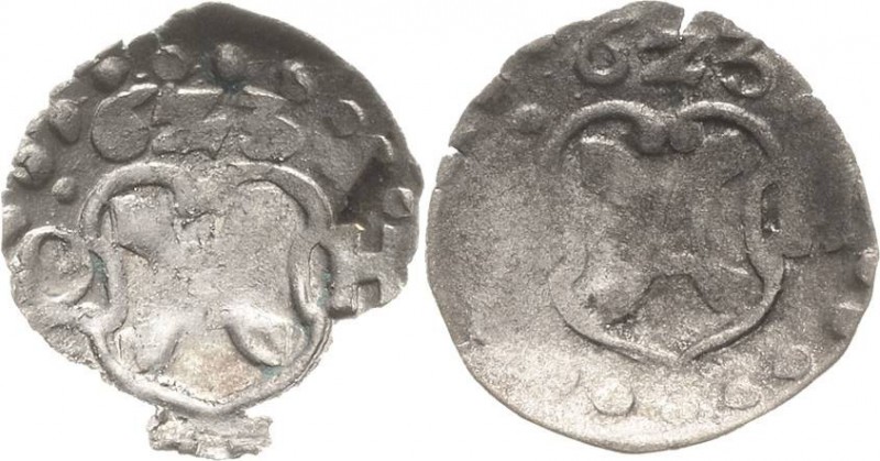 Hameln
 Schüsselpfennig 1623. Kalvelage-Schrock 166 2 Stück. Sehr schön