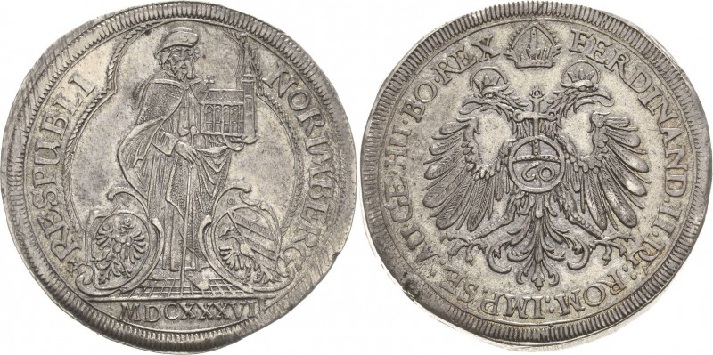 Nürnberg
 Guldiner (60 Kreuzer) 1537. St. Sebaldus mit Kirchenmodell / Bekrönte...