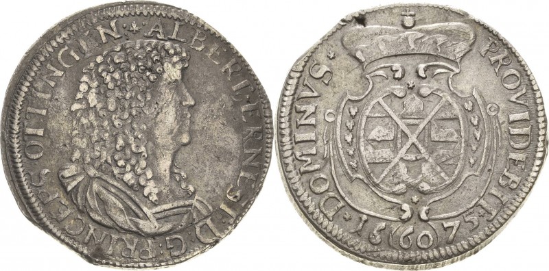 Öttingen
Albert Ernst 1659-1683 Gulden (60 Kreuzer) 1675. Löffelholz 343 Davenp...