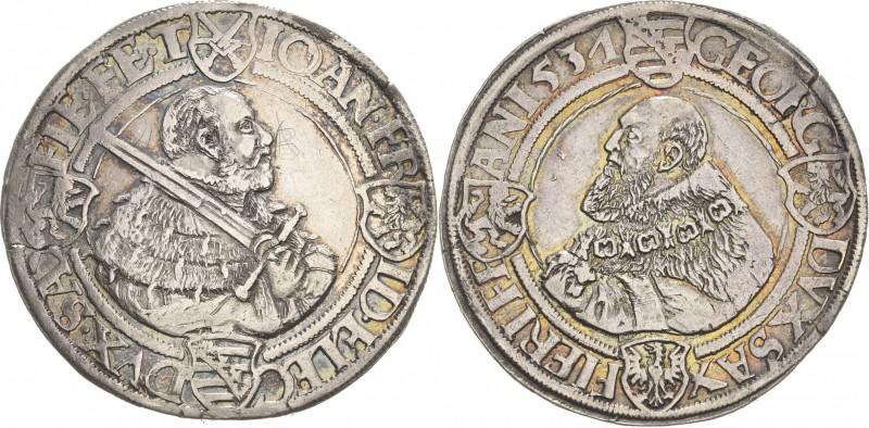 Sachsen-Kurlinie ab 1486 bis 1547 (Ernestiner)
Johann Friedrich und Georg 1534-...