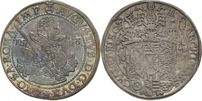 Sachsen-Kurlinie ab 1547 (Albertiner)
August 1553-1586 Taler 1583, HB-Dresden K...