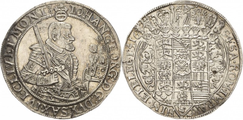 Sachsen-Kurlinie ab 1547 (Albertiner)
Johann Georg I. (1611-) 1615-1656 Taler 1...