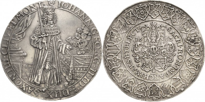 Sachsen-Kurlinie ab 1547 (Albertiner)
Johann Georg II. 1656-1680 Breiter Doppel...