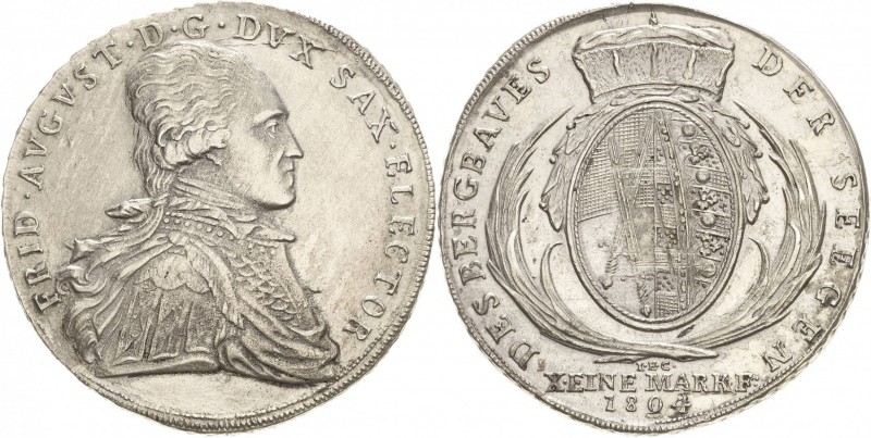 Sachsen-Kurlinie ab 1547 (Albertiner)
Friedrich August III. 1763-1806 Taler 180...