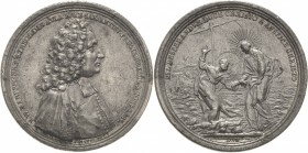Sachsen-Medaillen
 Zinngussmedaille o.J. (A. Vestner) Auf den kursächsischen Kirchenrat Berhard Walter Marperger 1682-1746. Brustbild nach rechts / C...