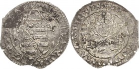 Sachsen-Mittel-Weimar 1603-1640
Johann Ernst und seine 6 Brüder 1619-1622 Kipper - Dreibätzner 1619, CVL-Weimar Balkenschild, darüber Reichsapfel, * ...