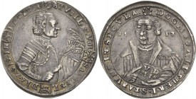 Sachsen-Saalfeld
Johann Ernst 1680-1729 1/4 Taler 1717, Saalfeld 200 Jahre Reformation KOR 729 Grasser 439 Slg. Merseburger 3615 (15,- GM) Slg. Whiti...