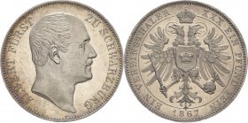 Schwarzburg-Rudolstadt
Albert 1867-1869 Taler 1867, o. Mzz.-München AKS 32 Jaeger 57 Kahnt 540 Davenport 919 Prachtvolles Exemplar vom Erstabschlag. ...