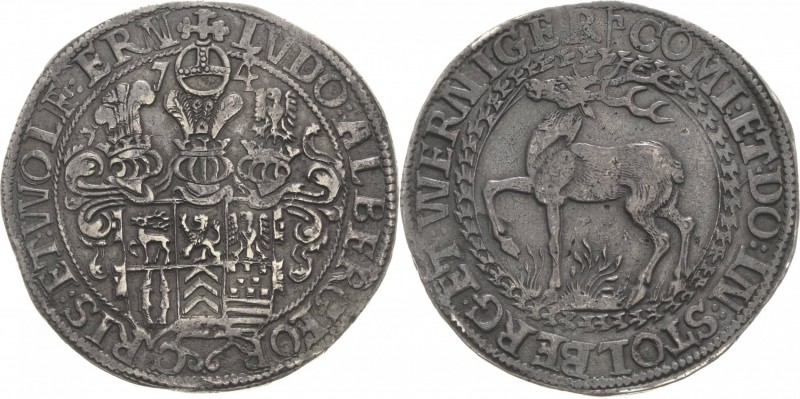 Stolberg-Stolberg
Ludwig II., Albrecht Georg, Christof und Wolf Ernst 1573-1575...