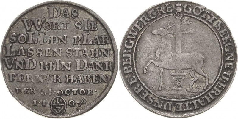 Stolberg-Stolberg
Christoph Friedrich und Jost Christian 1704-1738 1/3 Taler 17...