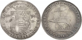 Stolberg-Stolberg
Carl Ludwig und Heinrich Christian Friedrich 1768-1810 1/3 Taler 1790, EFR-Stolberg Ausbeute. Feinsilber Friederich 2044 Müseler 66...
