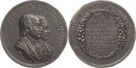 Stolberg-Wernigerode
Christian Friedrich 1778-1824 Eisengussmedaille 1818 (Loos) Goldene Hochzeit mit Auguste Eleonore von Stolberg-Stolberg. Brustbi...