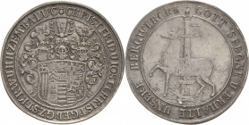 Stolberg-Roßla und Stolberg-Stolberg
Christoph Friedrich und Jost Christian 1704-1738 Taler 1723, IIG-Stolberg Ausbeute. Feinsilber Friederich 1669 M...