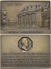 Stuttgart
 Bronzeplakette 1937 (Mayer & Wilhelm, Stuttgart) 25-jähriges Bestehen des Württembergischen Staatstheaters. Theateransicht / Brustbild Hit...