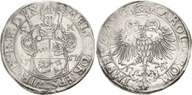 Würzburg-Bistum
Melchior Zobel von Giebelstadt 1544-1558 Taler 1553. Mit Titel Karl V Helmschrott 47 Schulten 3722 Davenport 9973 Minimal korrodiert,...