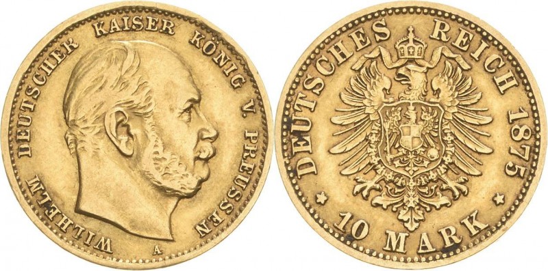 Preußen
Wilhelm I. 1861-1888 10 Mark 1875 A Jaeger 245 Sehr schön