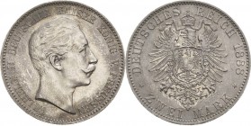 Preußen
Wilhelm II. 1888-1918 2 Mark 1888 A Jaeger 100 Feine Patina, vorzüglich-prägefrisch