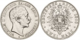 Preußen
Wilhelm II. 1888-1918 2 Mark 1888 A Jaeger 100 Sehr schön-