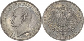 Sachsen-Weimar-Eisenach
Carl Alexander 1853-1901 2 Mark 1892 A Goldene Hochzeit Jaeger 156 Prachtvolles Exemplar mit feiner Patina. Minimal berührt, ...