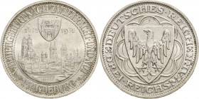 Gedenkausgaben
 3 Reichsmark 1931 A Magdeburg Jaeger 347 Vorzüglich-Stempelglanz