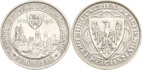 Gedenkausgaben
 3 Reichsmark 1931 A Magdeburg Jaeger 347 Vorzüglich