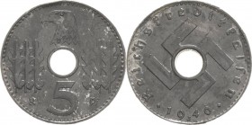 Münzen der Reichskreditkassen
 5 Reichspfennig 1940 J Jaeger 618 Zaponiert, vorzüglich