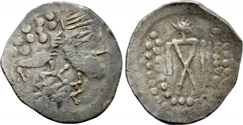 EASTERN EUROPE. Imitations of Thasos. Tetradrachm (2nd-1st centuries BC). 

Ob...