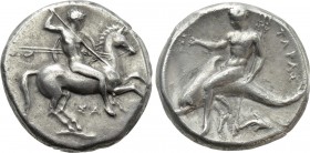 CALABRIA. Tarentum. Nomos (Circa 315-302 BC). Sa..., magistrate.
