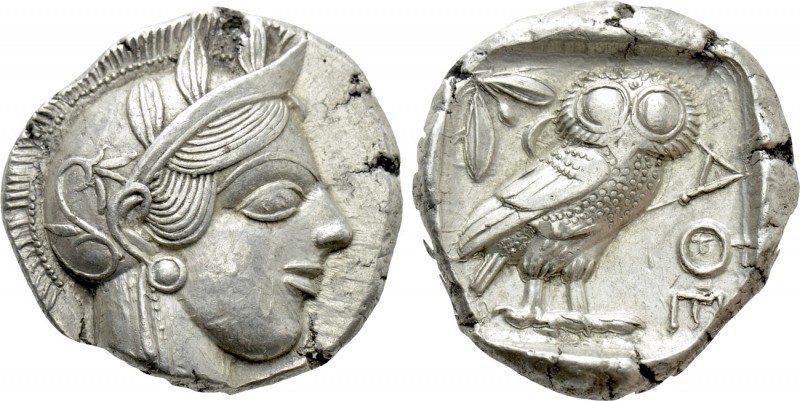 ATTICA. Athens. Tetradrachm (Circa 454-404 BC). 

Obv: Helmeted head of Athena...