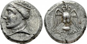 PONTOS. Amisos (as Peiraieos). Siglos or Drachm (Circa 300-125 BC). Menofiloy-, magistrate.